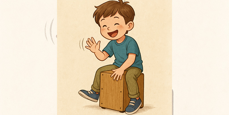 「落ち着きがない子にも効果あり？」カホンが感覚統合にいい理由と名古屋の音楽教室紹介｜福祉対応の音楽教室も紹介