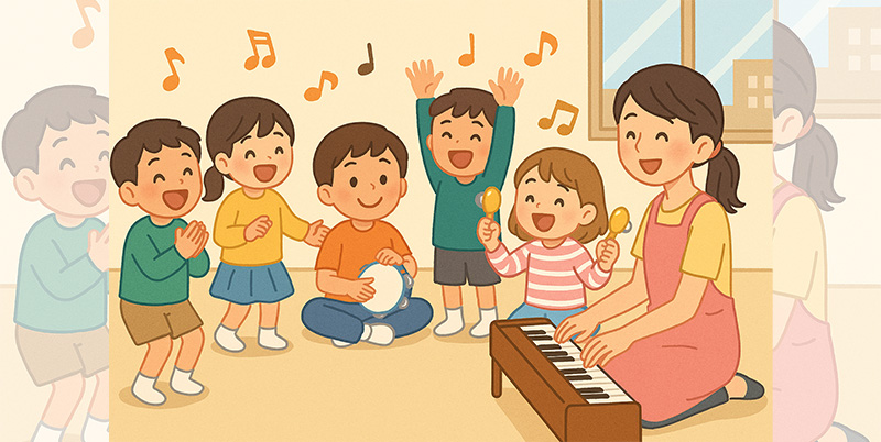 【2025年最新版】名古屋市熱田区の保育園・放デイに広がる音楽療育｜リトミック講師派遣サービスを導入するメリットとは